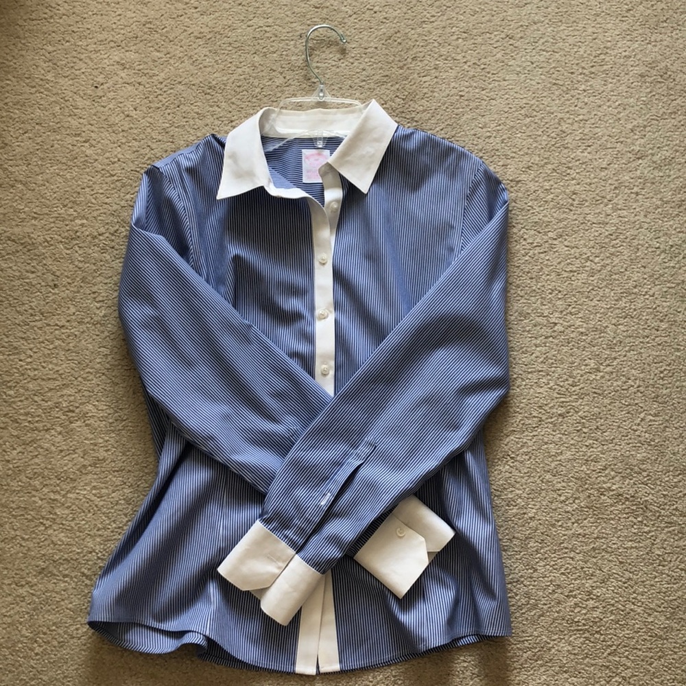 Petite Striped Brooks Brothers Women’s Shirt